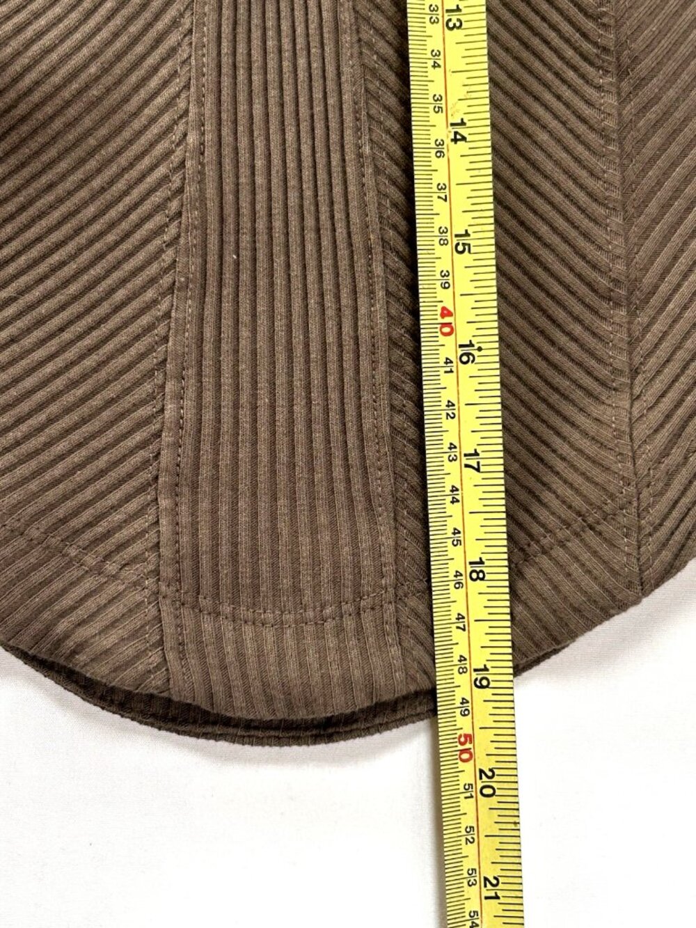 Free People Petra Ribbed Cropped Top Y2K Tortoise Shell Brown L - Picture 8 of 9